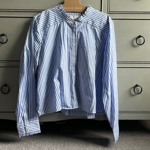 Veronica Beard Whitman Striped Shirt
